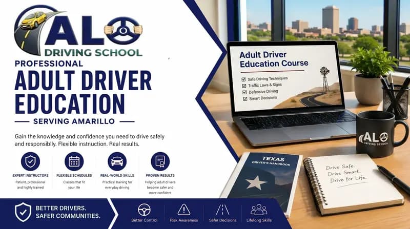 Professional Adult Driver Education serving Amarillo