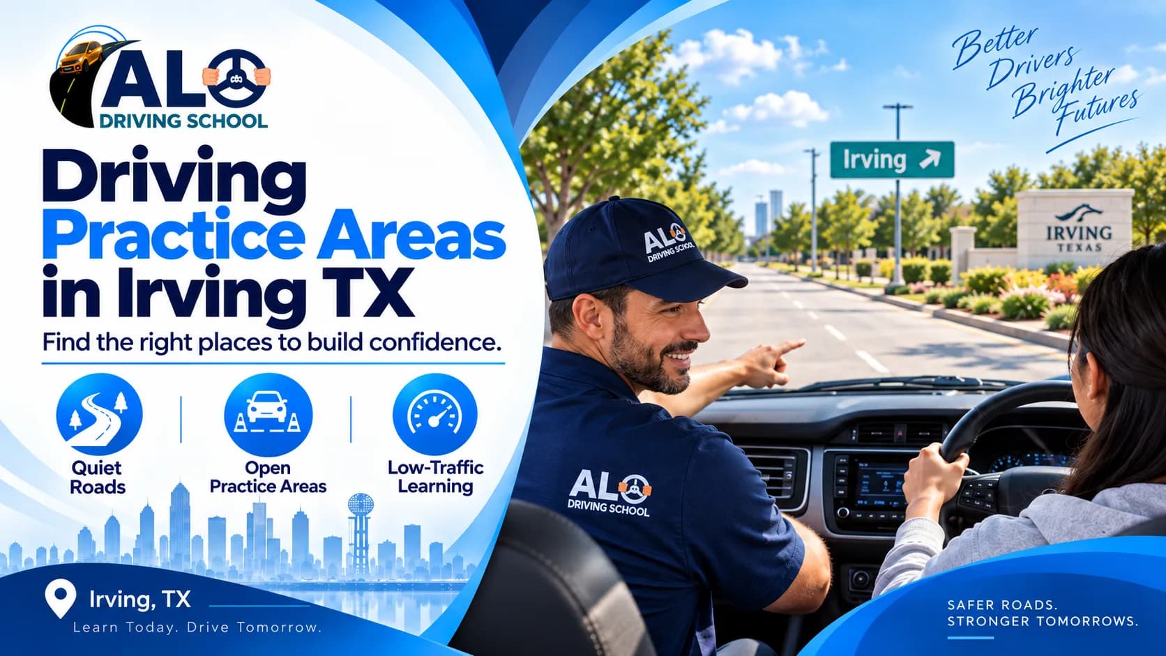 Driving Practice Areas in Irving TX: Best Places to Build Driving Confidence
