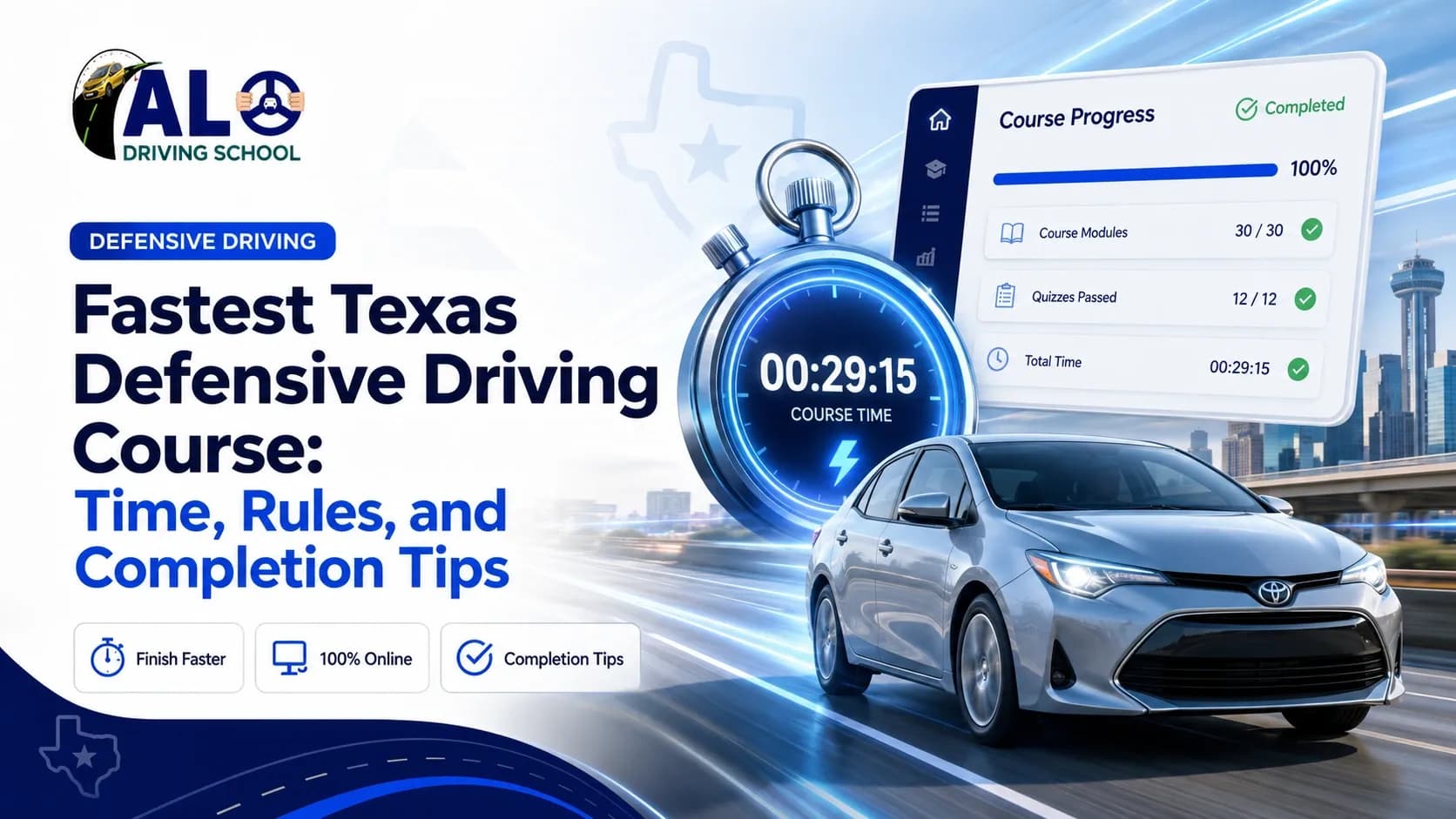 Fastest Texas Defensive Driving Course: Time, Rules, and Completion Tips