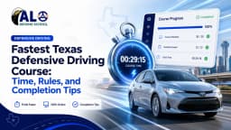 Fastest Texas Defensive Driving Course: Time, Rules, and Completion Tips